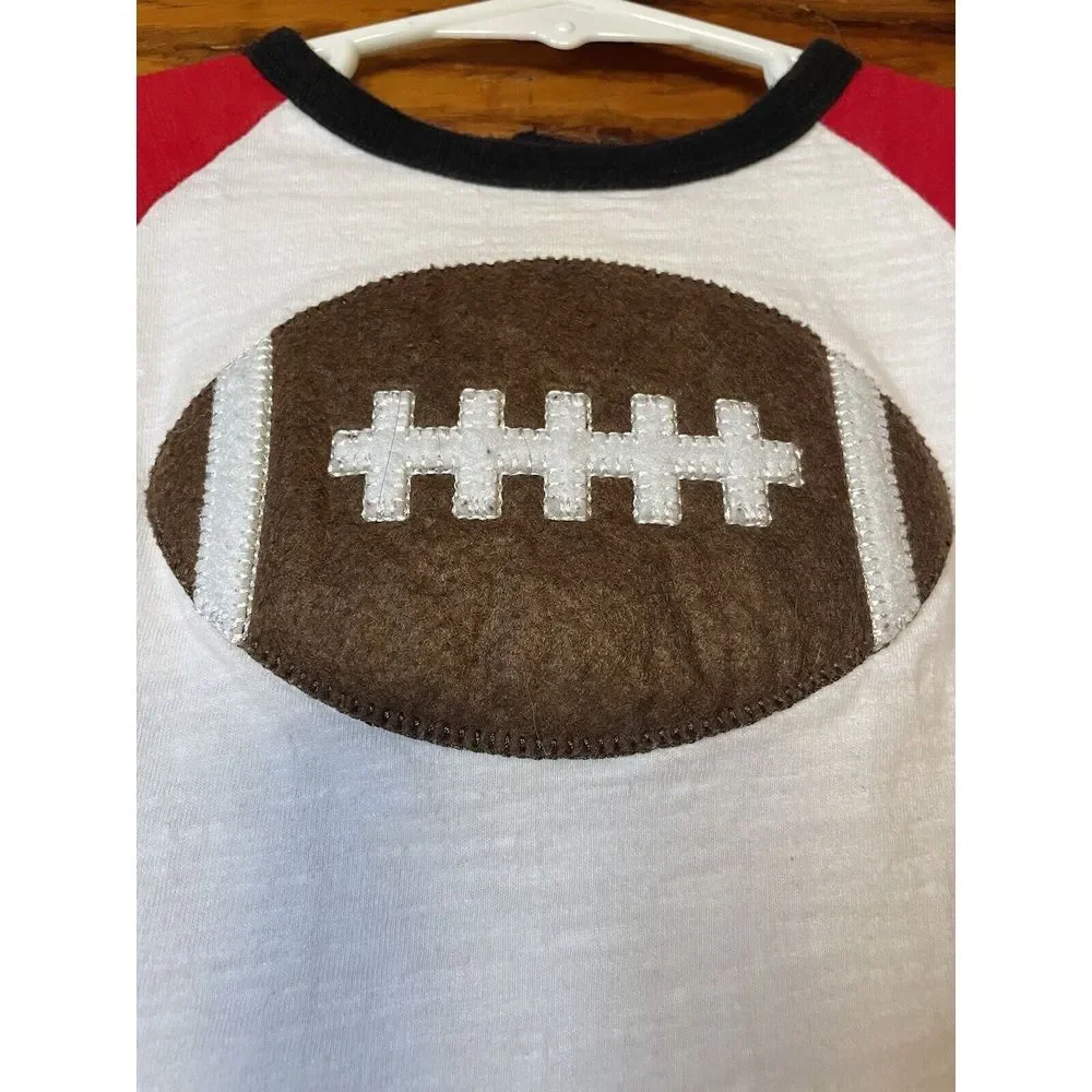 Mudpie Football Shirt‎ Size 12-18 Months